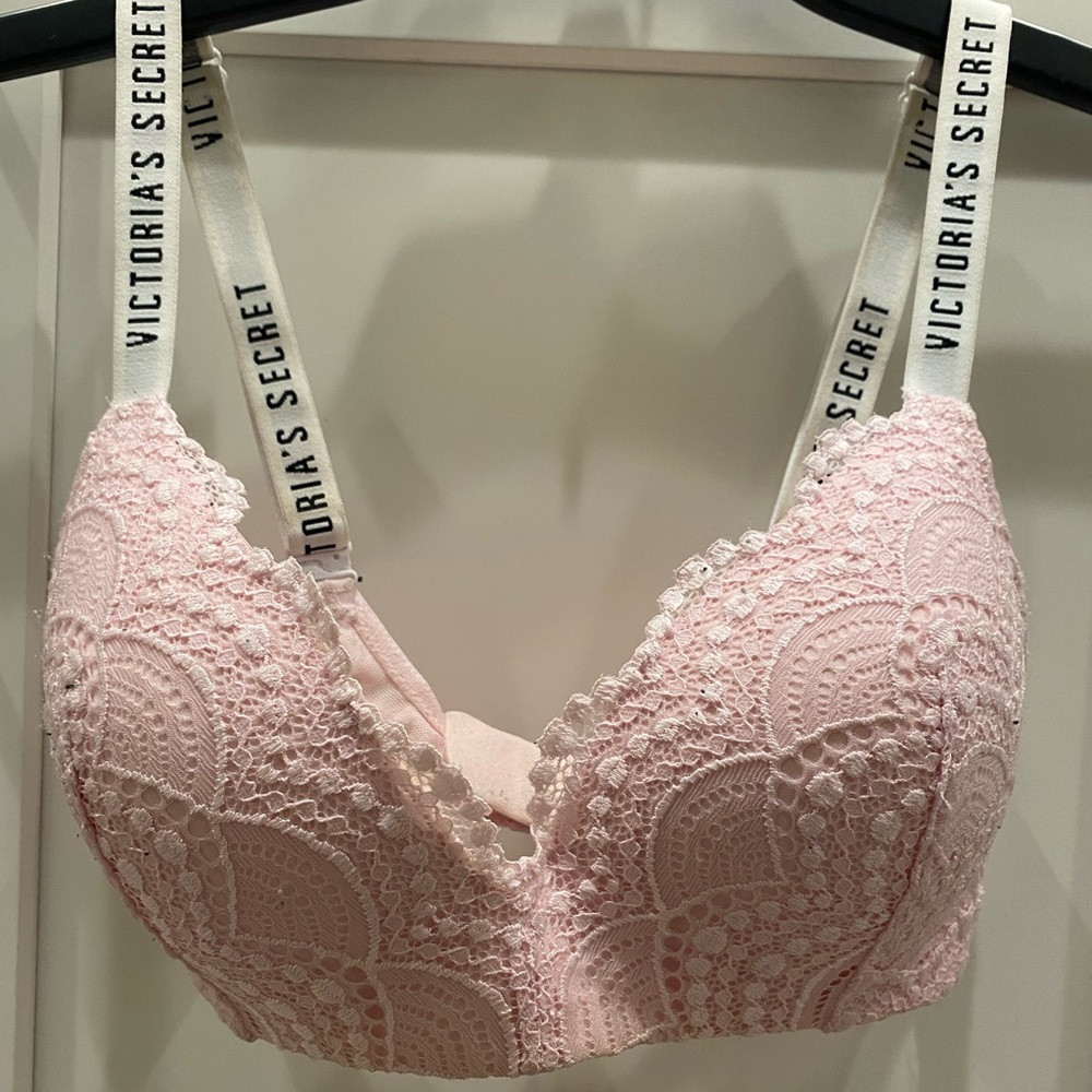 Victoria’s Secret pink wireless push-up bra